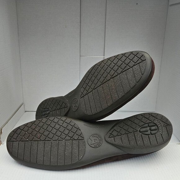 Mephisto Bayka Leather Flats Womens 9.5 Brown Elastic Strap Mary Jane Ballet - Picture 5 of 8
